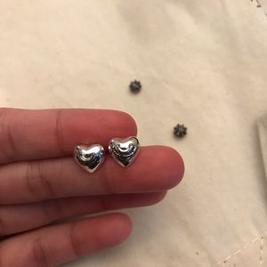 juicy couture silver heart studs